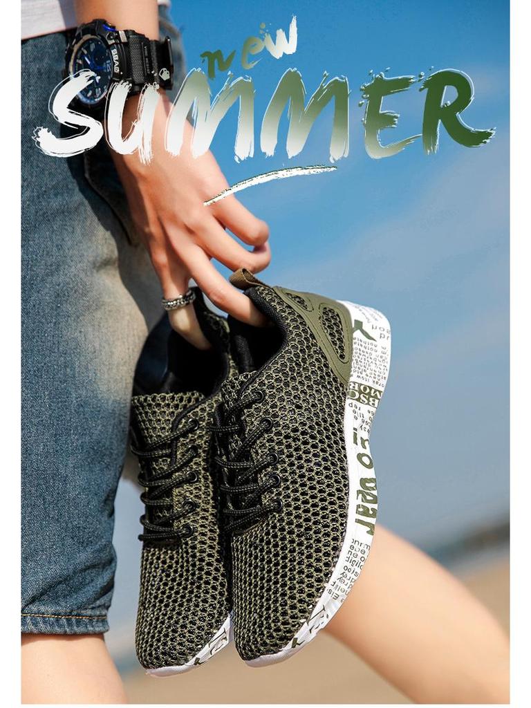 Herren 2022 Frühling/Sommer Mesh Outdoor Leichte Lässige Atmungsaktive Schuhe für Reisen und Sport