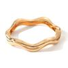 Gold Wave Irregular Bracelet Women's Zinc Alloy Personality Fashion Opening Bracelet Europe and America