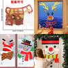 Delightful Christmas Nonwoven Fabric Door Decorations Featuring Cute Santa And Snowman