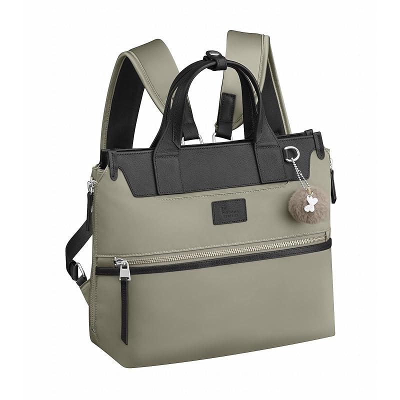 

[Kanana project] rucksack 2way[PJ-14] “Ethical bags made from recycled materials” B5 size compatible Capacity expansion type With simple lock With