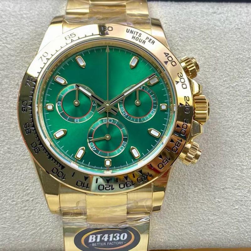 Rolex Daytona 40mm Diamond-Inlaid Multifunctional Automatic Mechanical Men's Watch.