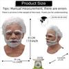 Halloween Old Man Mask Realistic Vicissitudes Simulation Full Face Mask Role Play School Party Gathering Game Head Cover