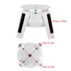 Solar Powered Jewelry Display Stand Blue LED Lights 360 Degree Rotation Solar Powered Turntable Black LED Display Stand