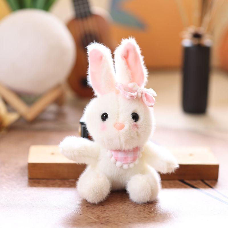 Rabbit Plush Pendant Keychain Animal Toys Doll Keyring Cartoon Pendants Bag
