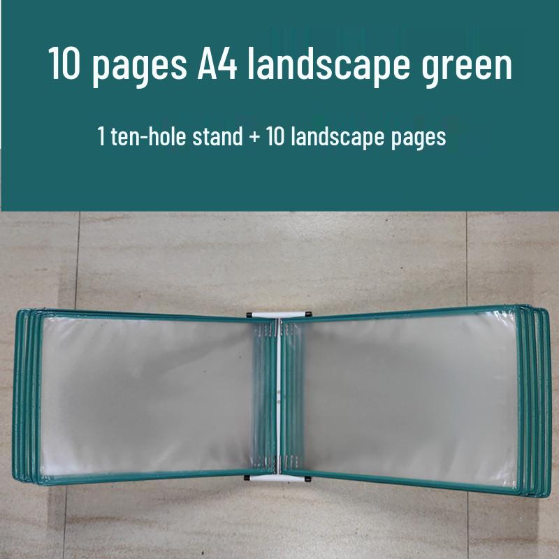 A4 Wandmontierter Klapp-Aktenordner, 5-seitiger SOP-Displayständer