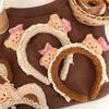 Lace Plush Bear Hairhoop for Adult Children Theme Party Props Cartoon Bear Headband for Women Face Washing Kids Birthday