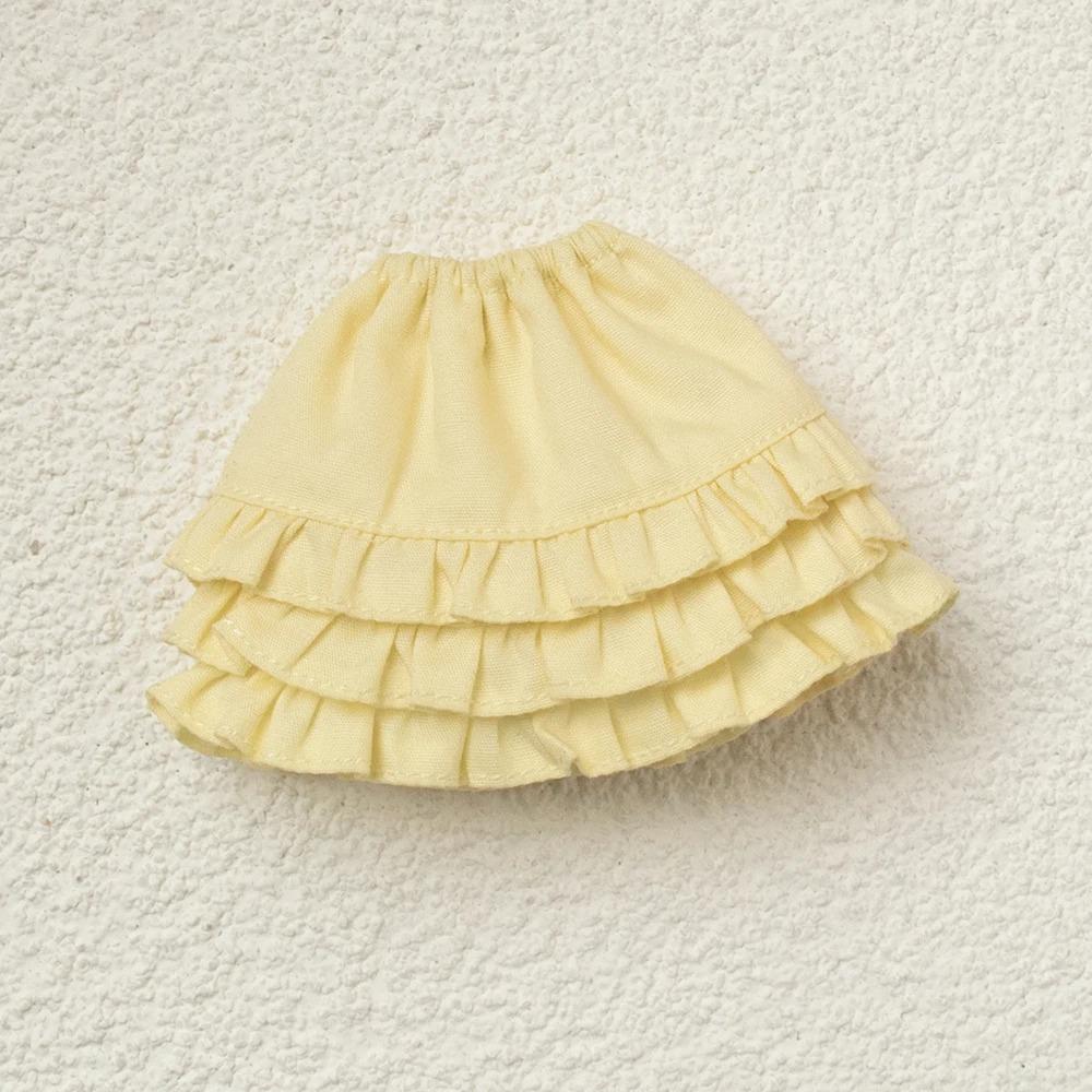 Roupas Blythe Saia Plissada Xadrez Top Tomara-que-caia Vestido de Tule Conjunto Saia com Babados para bonecas Licca Azones Ob22 Ker YMY acessórios