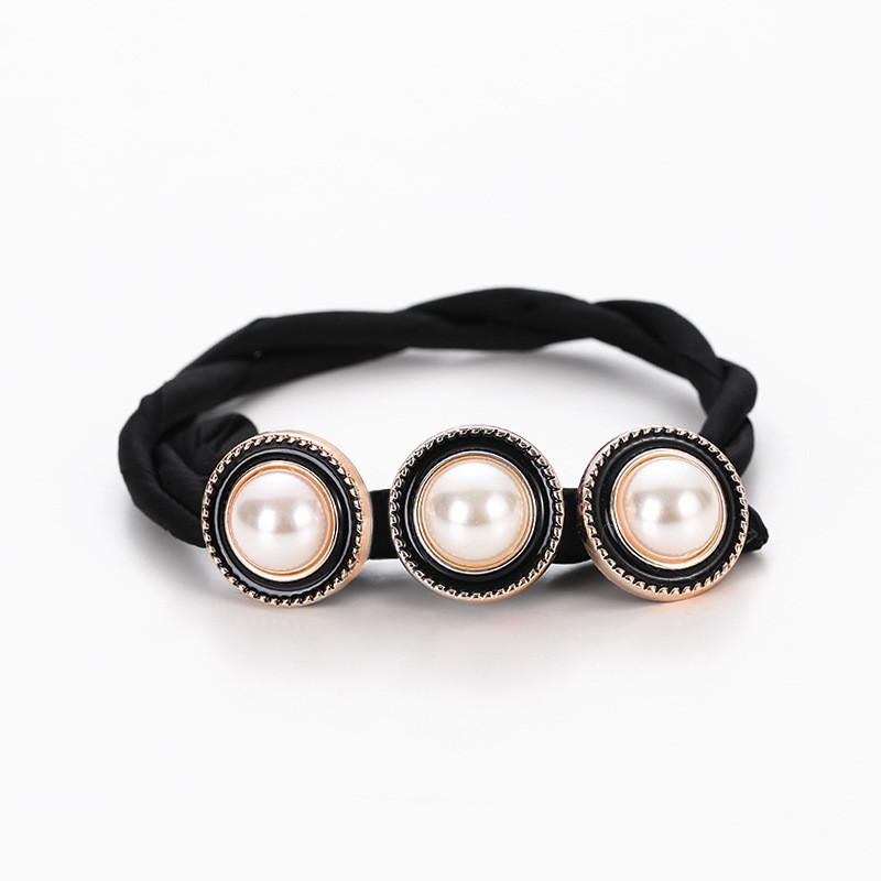 New Hair Coiler Female Flower Ball Head Lazy Hair Coil Artifact Net Celebrity Pearl Korean Headdress Hair Accessories