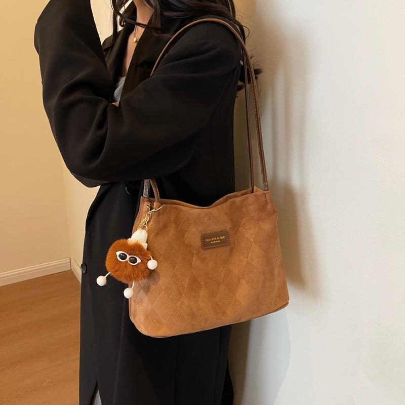 

Одна сумка кроссбоди через плечо большой вместимости женская модная для пожилых повседневная универсальная коричневый