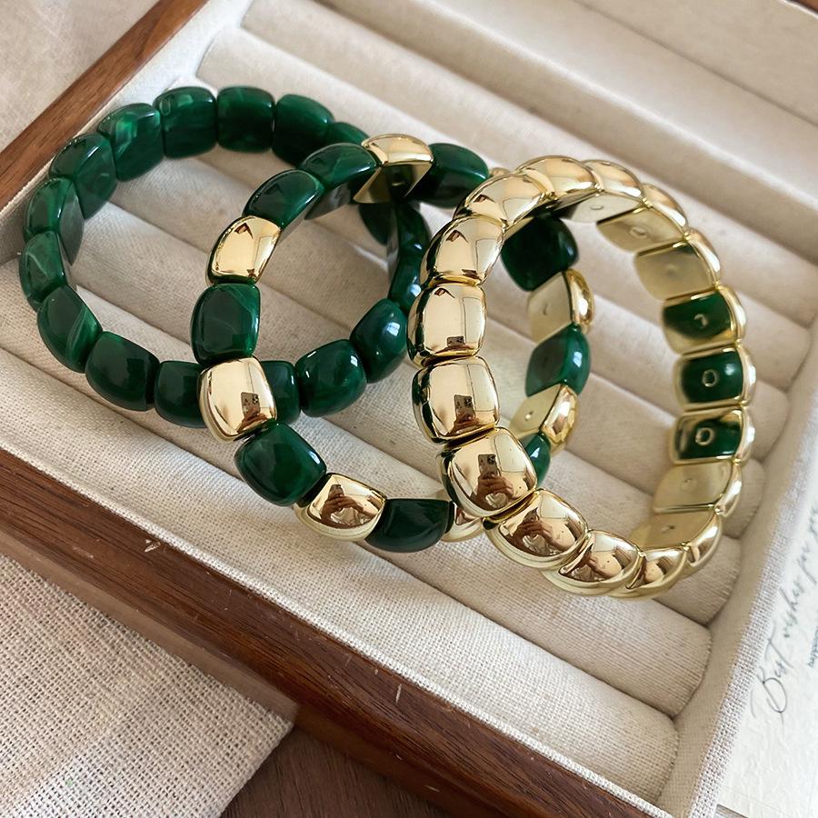 Colorful Acetate Open Bangle: Exaggerated Light Luxury Bracelet for Women