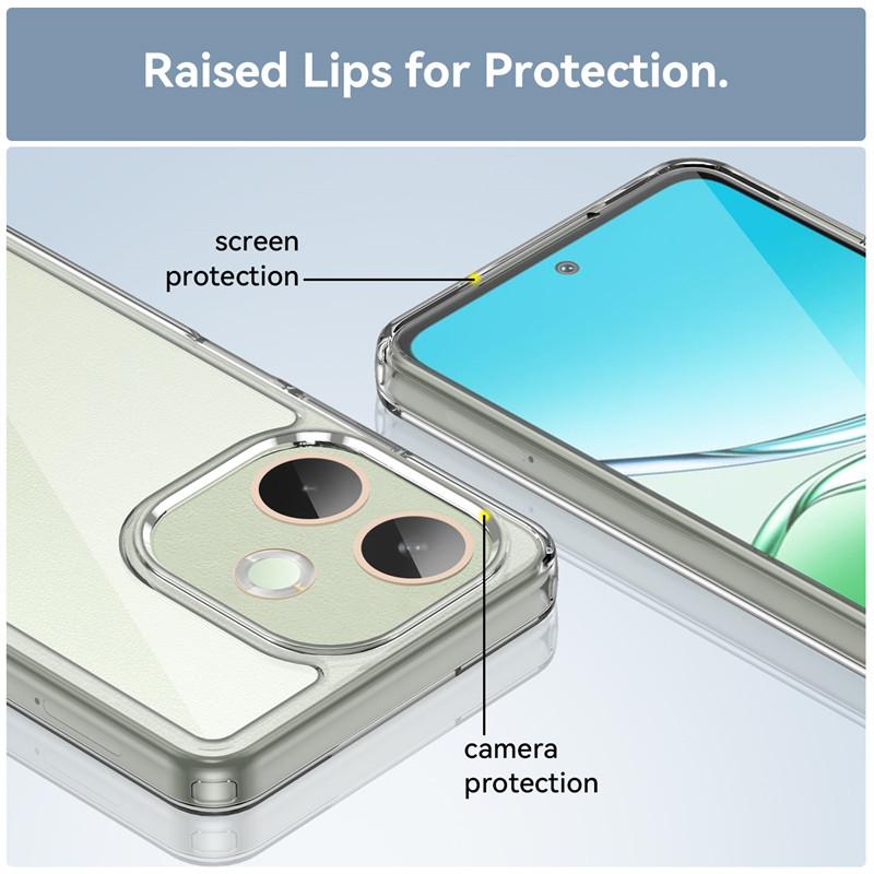 For oppo A5 Pro 5G Pro Global Case oppo A5 Pro 5G Pro Global Cover Bumper Shockproof Clear PC + Silicone Protective Phone Cover