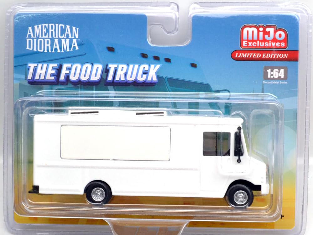 MiJo Toys Exclusive American Diorama 164 Scale - Food Truck Plain White Truck белый