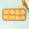 Happy Birthday Cake Abstract Cartoon Cookie Cutter 3D Diy Cake Shape Biscuit Cookie Mold Baking Tool Fondant Cake Stamp Mold