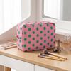 Women Dot Pattern Cosmetic Storage Bags Large Capacity Portable Toiletry Organizer Lightweight Daily Office Cosmetic Organizers