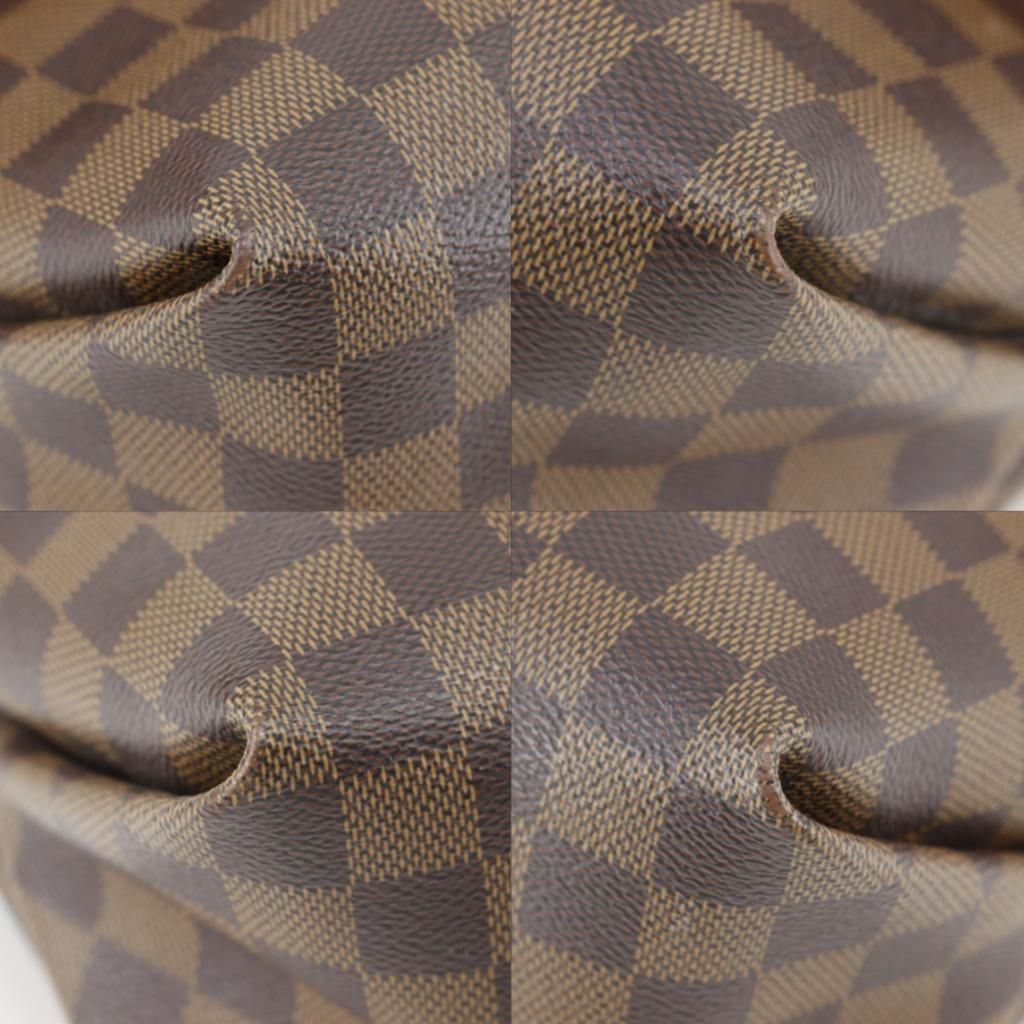 Louis Vuitton Bobourg Shoulder Bag N40176 Scarlet Brown Damier Canvas Women Used