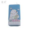 New bear snacks cartoon PU long wallet, student clutch bag Yiwu