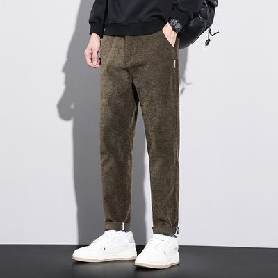 Fleece Thickened Autumn and Winter Casual Pants for Men Light Business Men's Winter Trousers Cold-proof and Warm Versatile Men's Pants