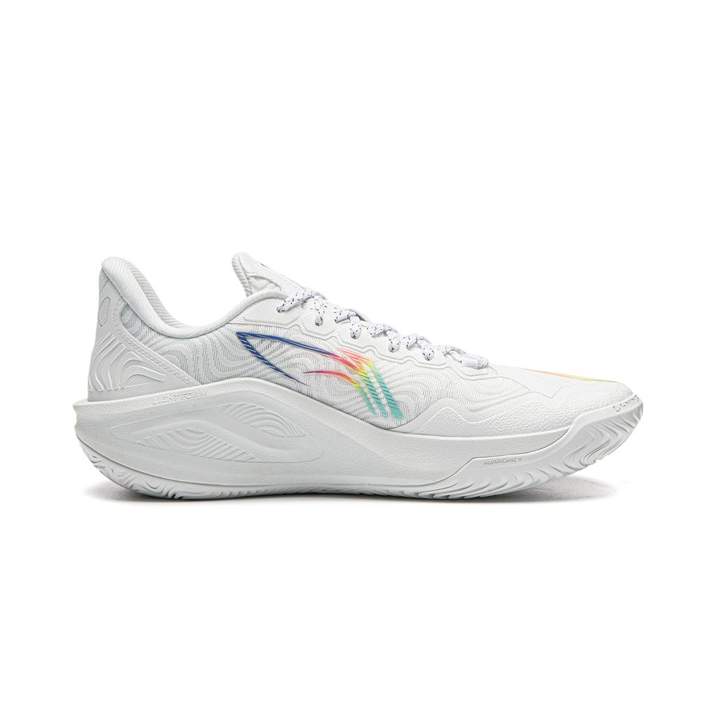 Li Ning Hurricane 2 Low top Professional Competition Basketball Shoes Men's Standard White ABAW023-4