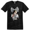 Sia Singer T Shirt Pop Music Bow Microphone Graphic Australian Artist Fan Tee