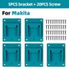 5pack for Makita/Dewalt/Milwaukee18V Tool Holder Drill Wall Mount Machine Storage Bracket for Display Stand Rack Fix Device Hang