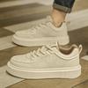 Men's Versatile Lightweight White Casual Sneakers - Spring 2025 Fashion Collection