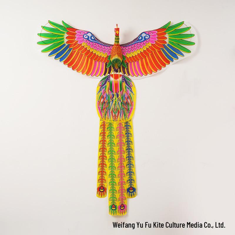 Phoenix Peacock Children's Easy-to-Fly Bamboo Kite with Light Breeze Design
