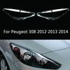 Pro Peugeot 308 2012 2013 2014 přední Kryt světlometu Sklo krytu lampy Plášť světla Stínidlo lampy Maska světlometu