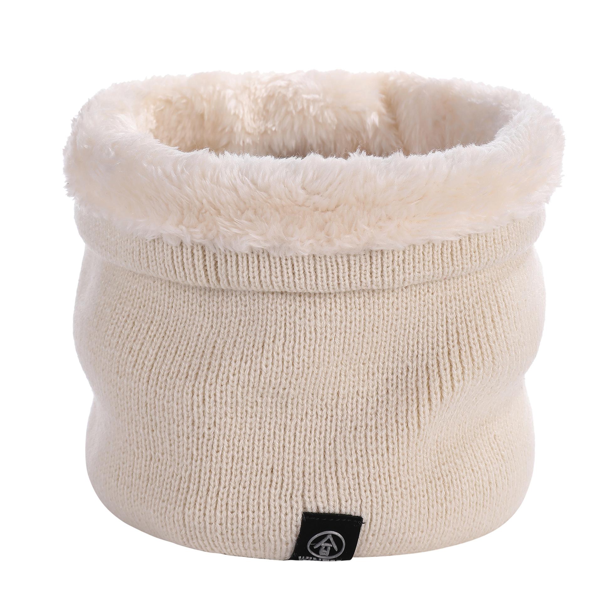 Мужская и женская теплая однотонная шейная повязка на шею для пары — фото 14