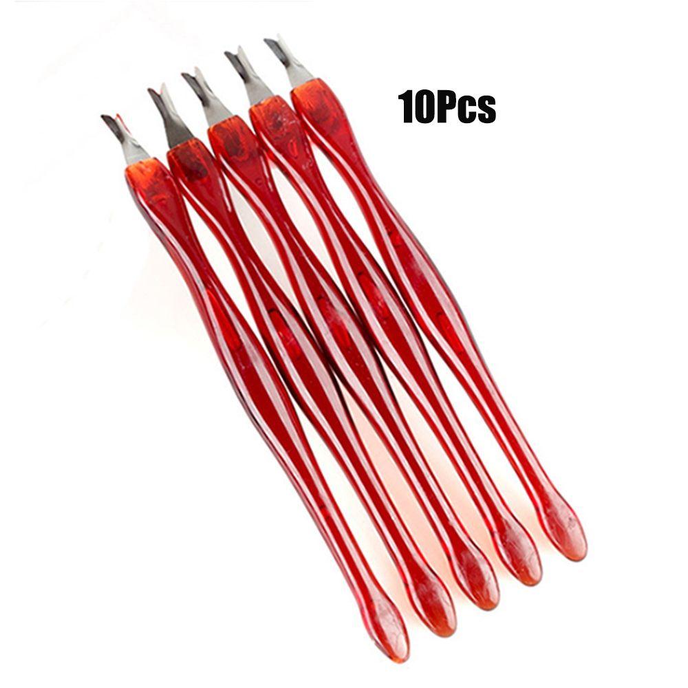 Nipper Nail Art Manicure Cuticle Remover Dead Skin Fork Nail Cuticle Pusher Nail Polish Removal