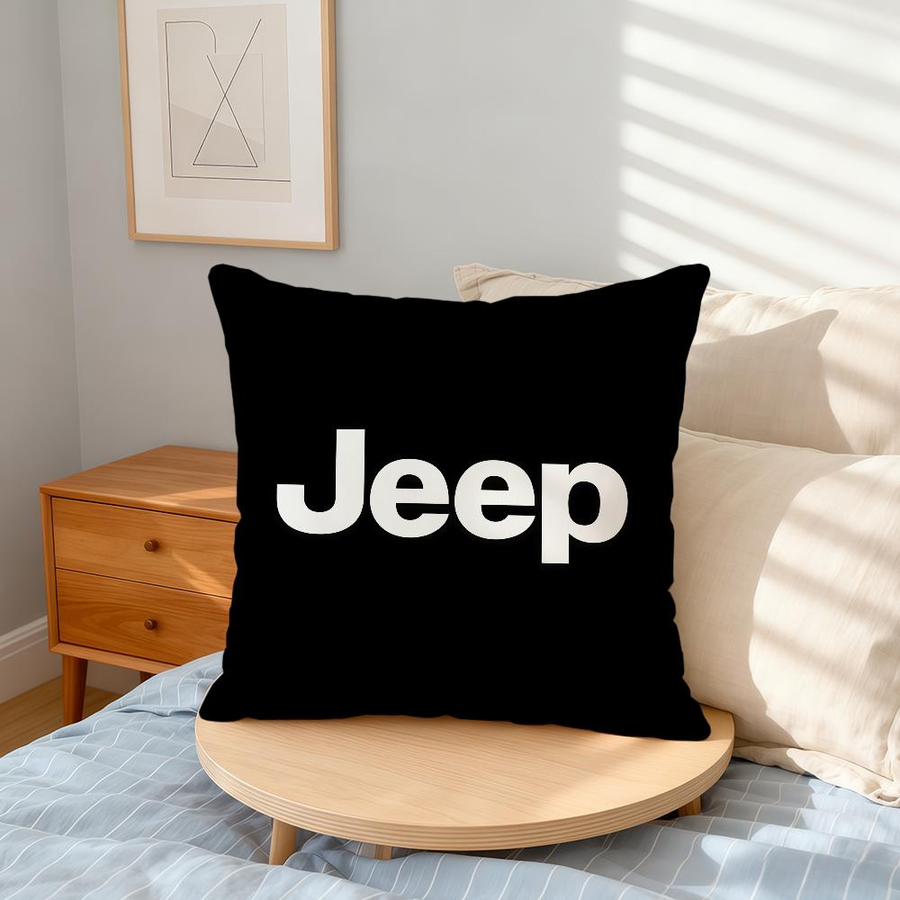J-Jeep-ES Logo Coole Auto Kussenhoes Huis Kantoor Handig Scandinavische Eenvoud Populair Met Rits Kussenhoes