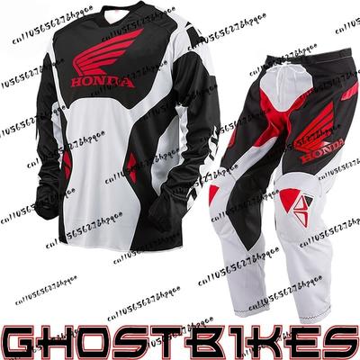 AAADH1 Trendy Off Road Motorcycle Clothing 2026 Motocross Jersey Long Sleeves and Pants Set MX Gear Set Bike Suit Breathable