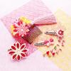 Nippon Chuko Tsumami Zaiku Flower Craft Colored Japanese Tsumami Zaiku Kit Kit, "Elegant Comb" S50-5, Crafts,