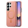Original Premium Lychee Magnetic Leather Case For Samsung S26 Ultra S25 Plus S24 A36 A17 A07 for Magsafe Anti-Fall Protect Cover