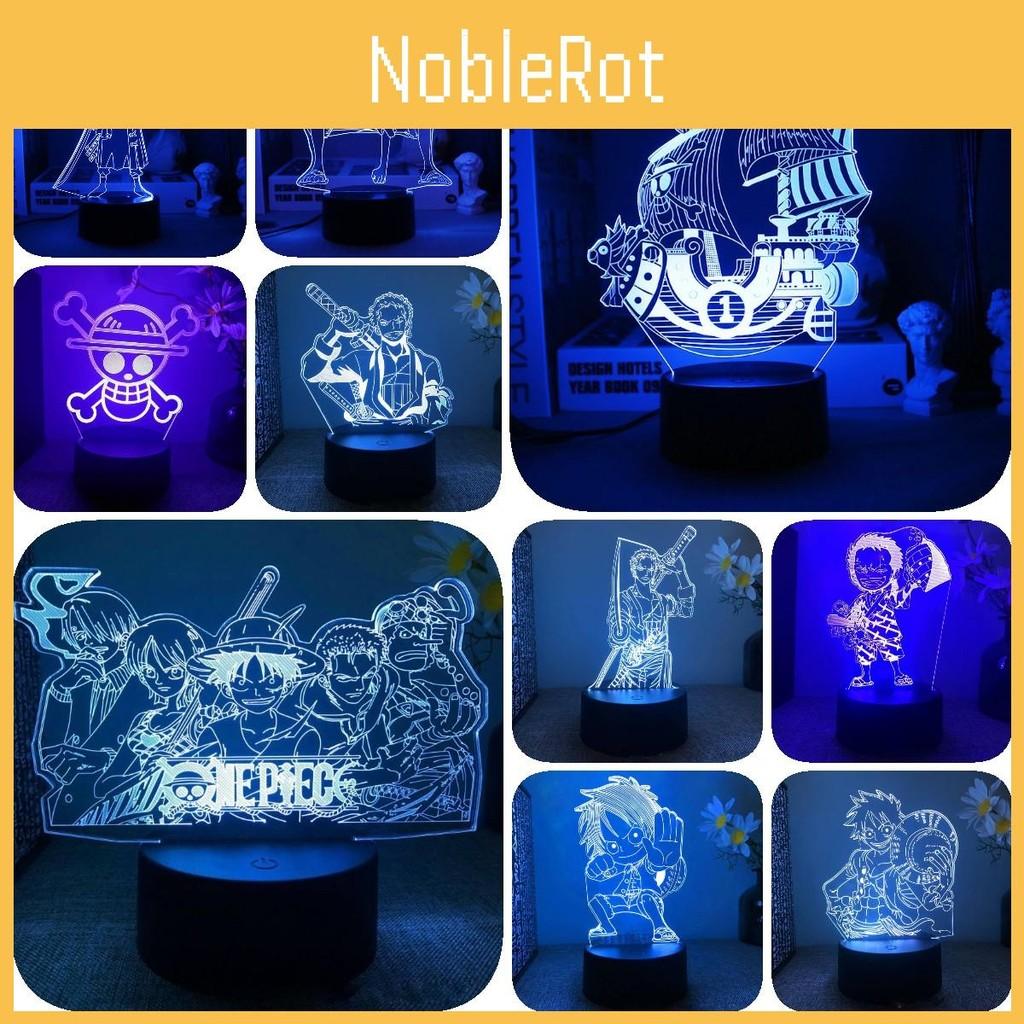 One Piece Led Night Light Kids Bedroom Decor Luffy Roronoa Zoro Lamp Acrylic