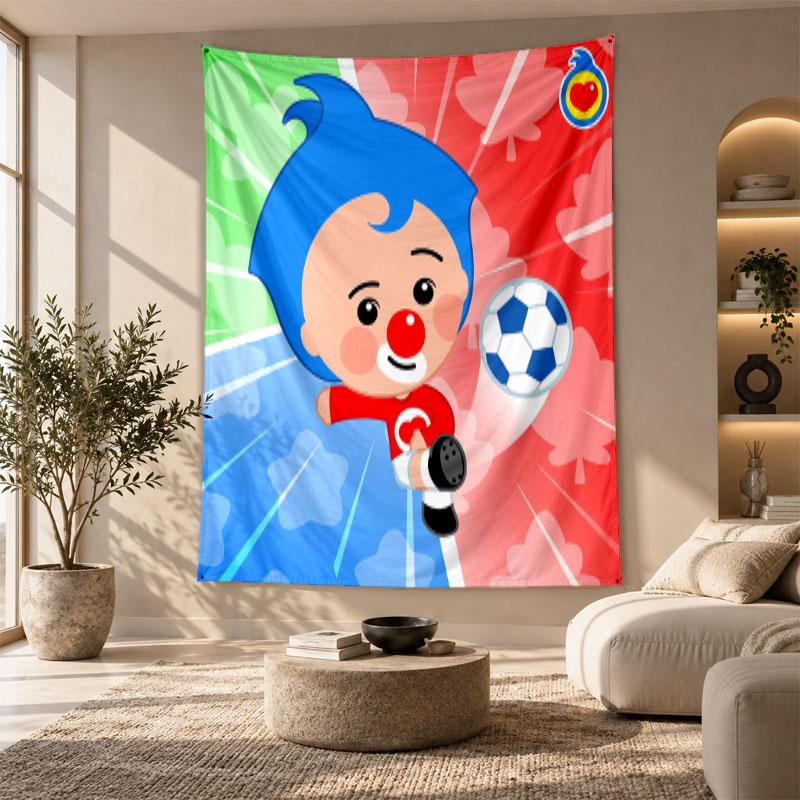 Decorative Tapestry,El Payaso Plim Plim Printed Wall Art, Lightweight Wall Hanging For Bedroom Background