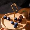 Fruit Plate Home Double-Layer Cake Stand Dessert Wooden Stand Table Decor Wedding Commercial Display Cake Stand Candy Tray