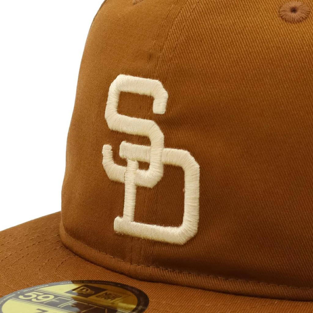 New Era 59FIFTY Soft Buckram Sunburn SD Toasted Peanut 7 5950SB SADPADCO SUNBURN BRN Cap, 1/2 oz,