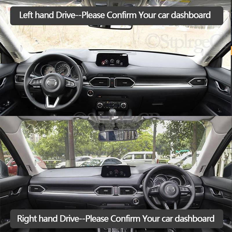 Anti-Slip Mat Dashboard Cover Pad Sunshade Dashmat Protect Carpet Car Accessories for Mazda CX-5 2017 2018 2019 MK2 KF CX5 CX 5