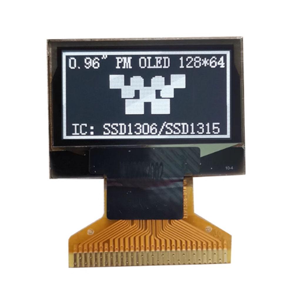 0.96 Inch OLED Display Module 128x64 Blue White Dual Color SSD1306 Driver 30Pin Passive Matrix LCD Screen Board For DIY Kit