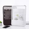 A4 File Bag Transparent Grid Double Seal Safe Folder Documents Bag Organizer Storage Bag School Office File Bag Paper Holder