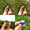 Unisex Metal Pin Badge With Ukraine Flag Design