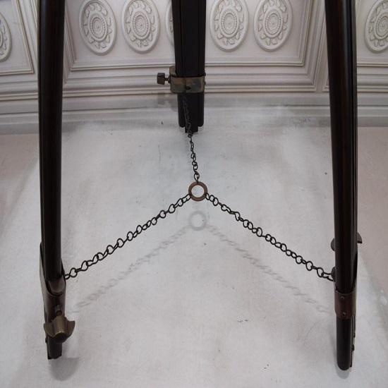 Úžasný stojanový mosazný teleskop Dřevo a mosaz Elegantní dekorace do domácnosti a kanceláře Dárek