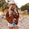 Autumn & Winter Loose Fit Women's Solid Color Round Neck Sweater - Commuter Style