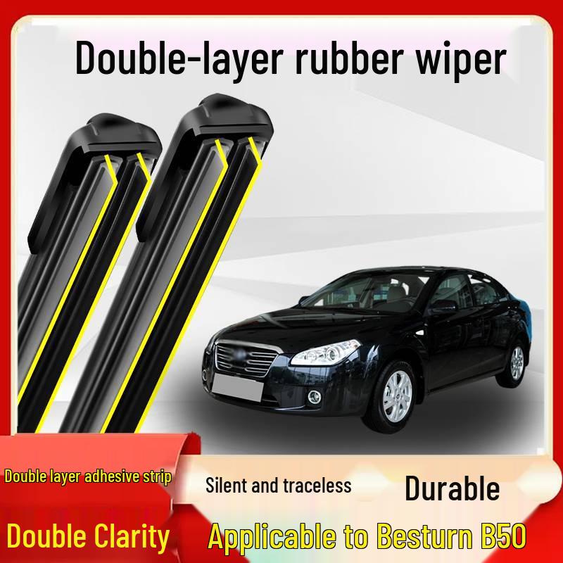 

Bone-Free Silent Wiper for Besturn B50 (2016-2018) with Double-Layer Rubber Strip 16-18 Besturn B50
