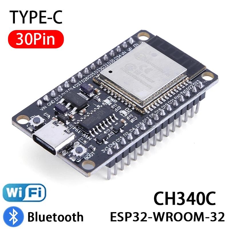 ESP-WROOM-32 ESP32 Bluetooth Wifi Dual Core ESP32-S ESP32 Placa de Desenvolvimento de 30 Pinos Tipo C CP2102 Módulo Bluetooth ESP 32 Nodemcu