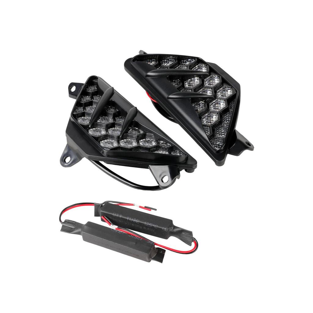Kawasaki Ninja 400/650 ZX-6R LED Turn Signals - Honeycomb Design Motorcycle Accessories