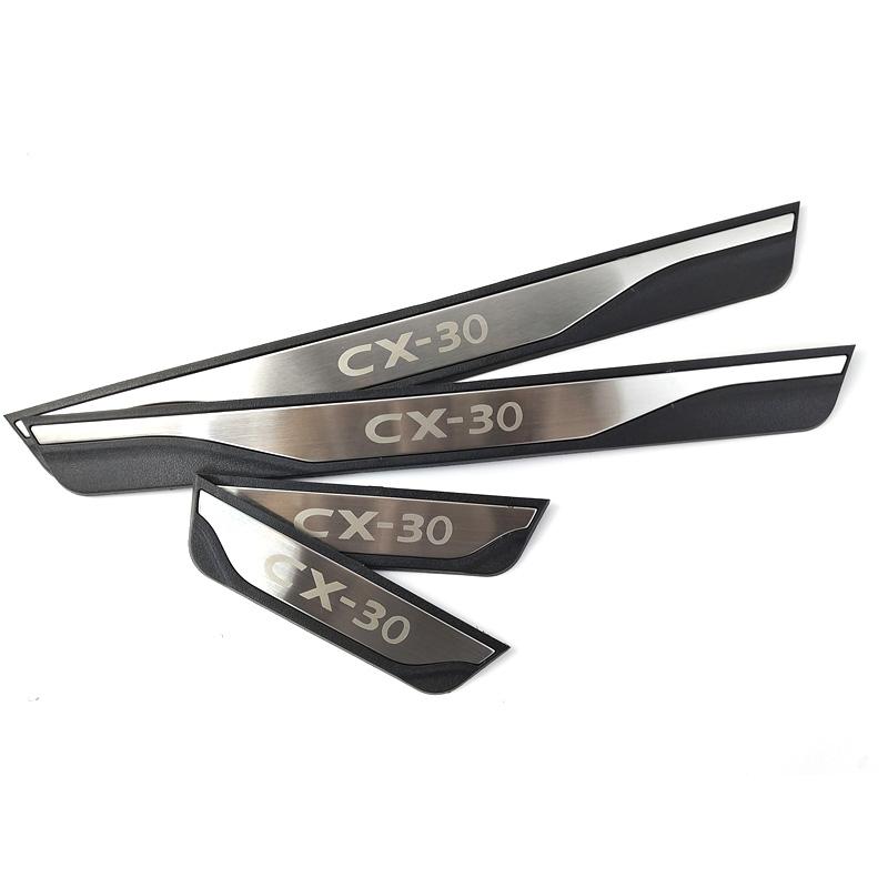 

4Pcs/Lot ABS Stainless Steel For 2019-2023 MAZDA CX-30 CX30 CX 30 DM Door Sill Pedal Welcome Scuff Plate Decoration Cove China Mainland
