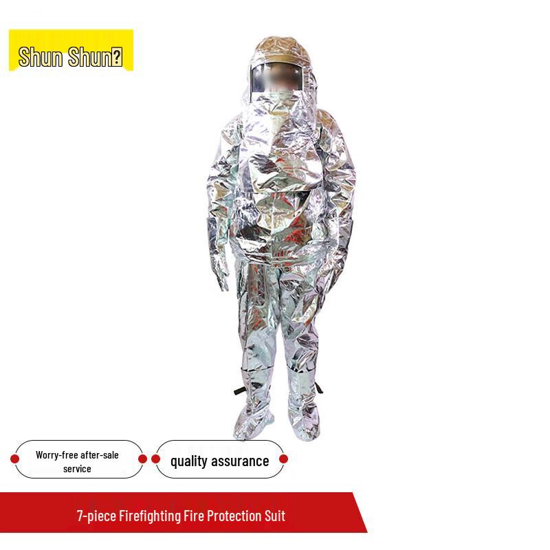 7-Piece Firefighter Heat Resistant Suit