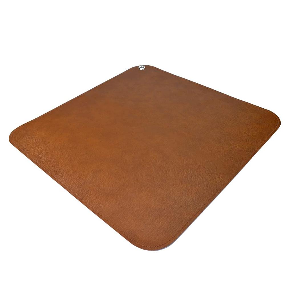 Linkidea Vegan Leather Splat Reusable Floor Protector Waterproof Splat Mat for Floor Portable Highchair Perfect for Indoor and Outdoor Picnics Mat,