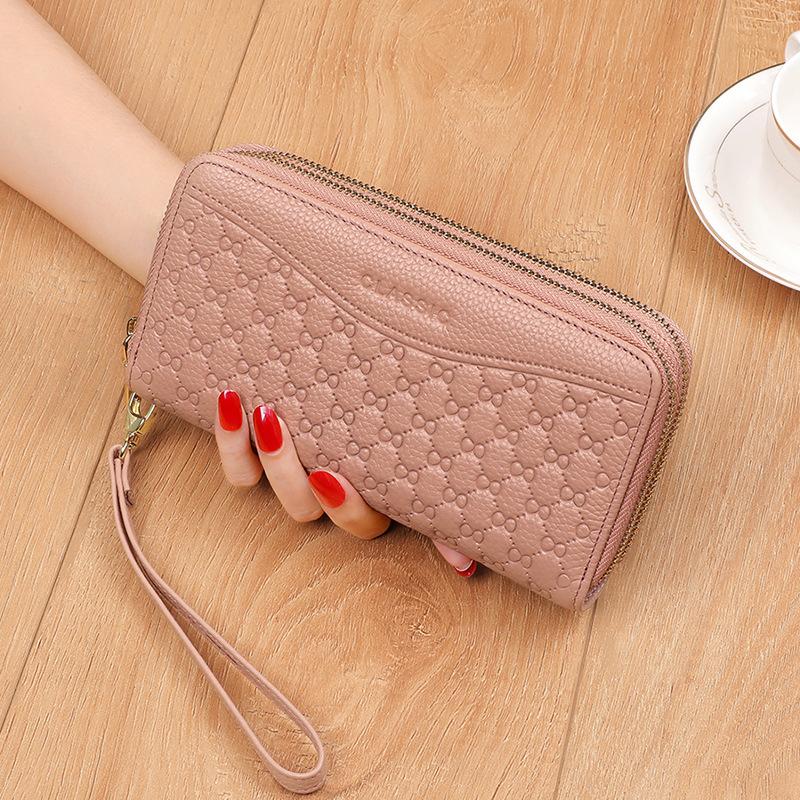 Portfel damski Długi na zamek błyskawiczny Kopertówka dla mamy Wielokartowy Wielofunkcyjny Dużej pojemności Portmonetka damska Lekki luksus